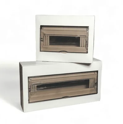 SR 8/18/14/11 Way Pure ABS and Smoke Glass Metal Base DP Box Premium Quality Distribution Box - image 1