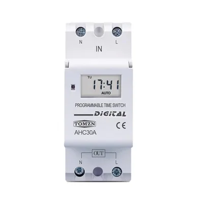 Tomzn 30A Weekly 7 Days Programmable Digital Time Switch Timer - image 1