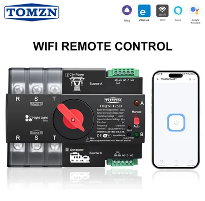TOMZN TOQ7e-125/2P Automatic Transfer Switch 125A - Dual Power Changeover with WiFi Control - image 1